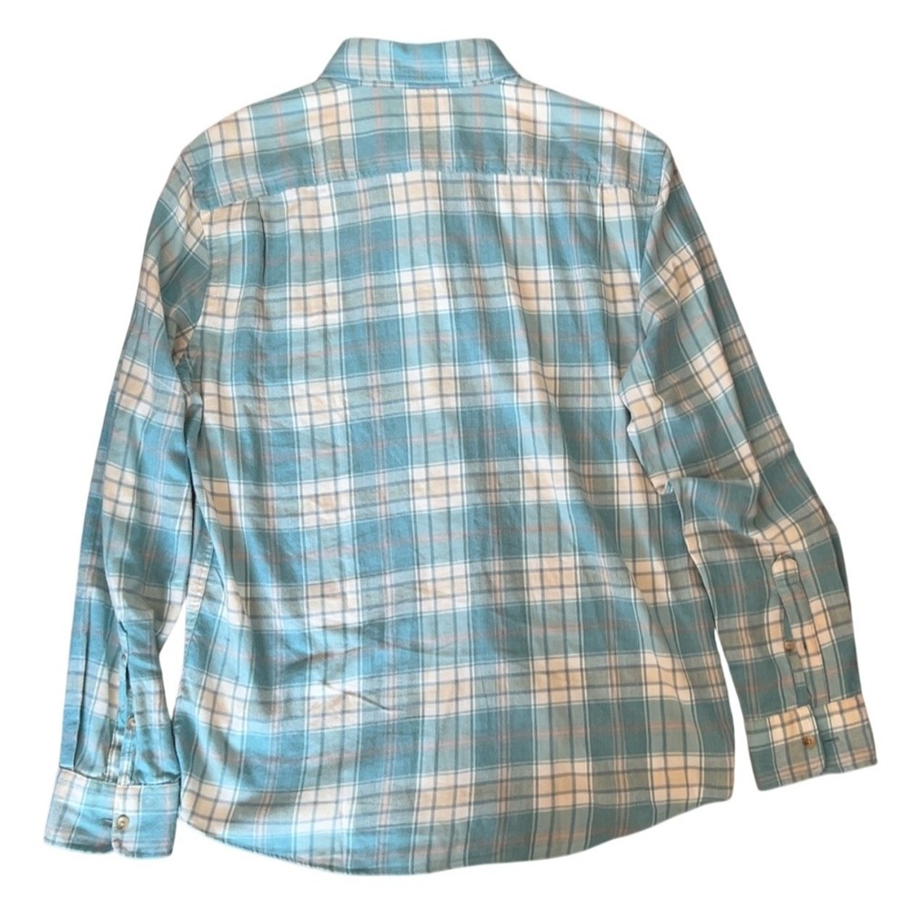 Faherty Men's The All Time Plaid Shirt in Westport Plaid Blue/Yellow | SZ: L - Picture 2 of 9